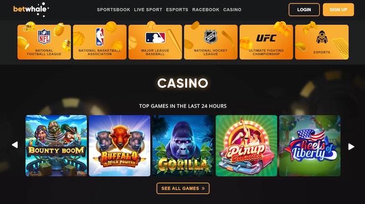 Gambling website BetWhale